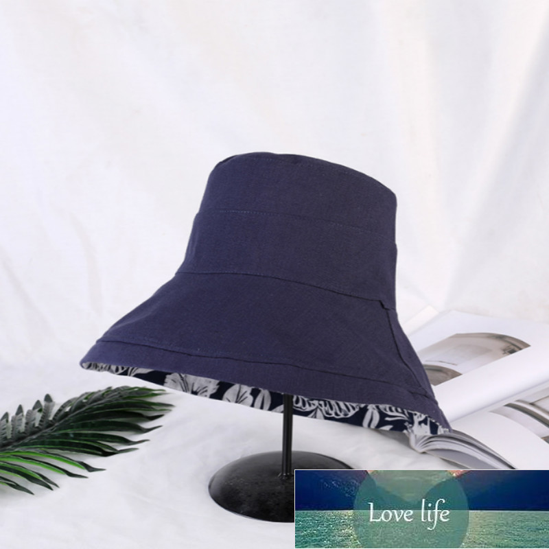 Wide Brim Women Sun Hat Cap Casual Large Brim Reversible Bucket Hat Sports Hiking Fishing Female Cap Summer Beach Panama Bob Factory price expert desi