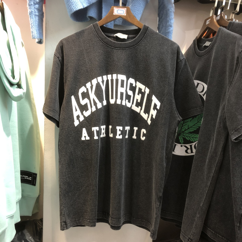 2021 New Vintage White T-shirt Men Women Back Ay Printed Askyurself Athletic Tee Short Sleeve Tops Kyd8
2021 New Vintage White T-shirt Men Women Back Ay Printed Askyurself Athletic Tee Short Sleeve Tops Kyd8