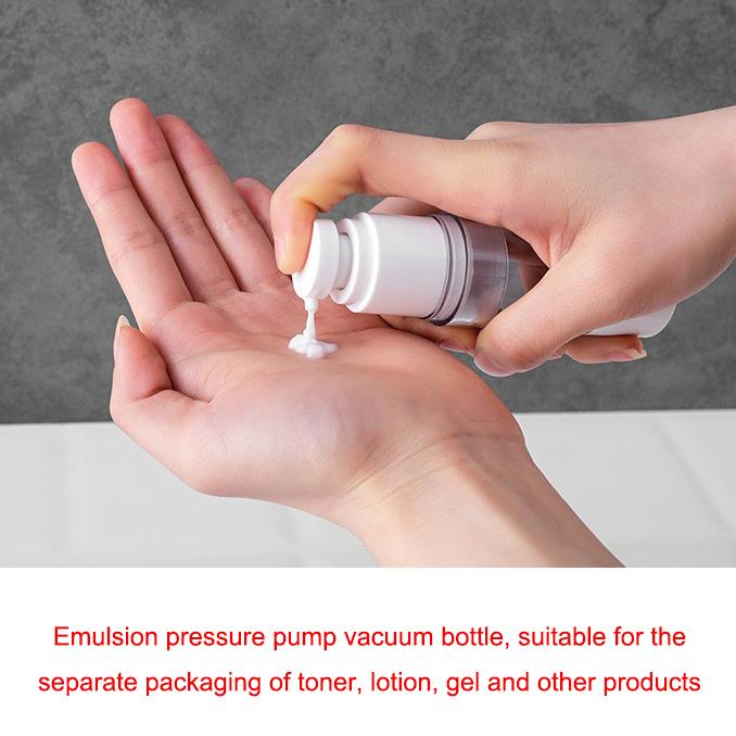 6 Pcs/Set Small Mist Spray Bottles Vacuum Emulsion Bottle Traveling on Business Bottling 100Ml Press Pump Lotion Bottle