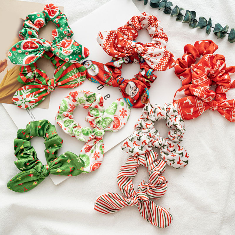 Christmas Rabbit Ears Scrunchies Hair Ring Bow Knot Ponytail Elastic Hair Ties Sweet Cute Women Girls Hair Accessories, Mixed color
Christmas Rabbit Ears Scrunchies Hair Ring Bow Knot Ponytail Elastic Hair Ties Sweet Cute Women Girls Hair Accessories, Mixed color