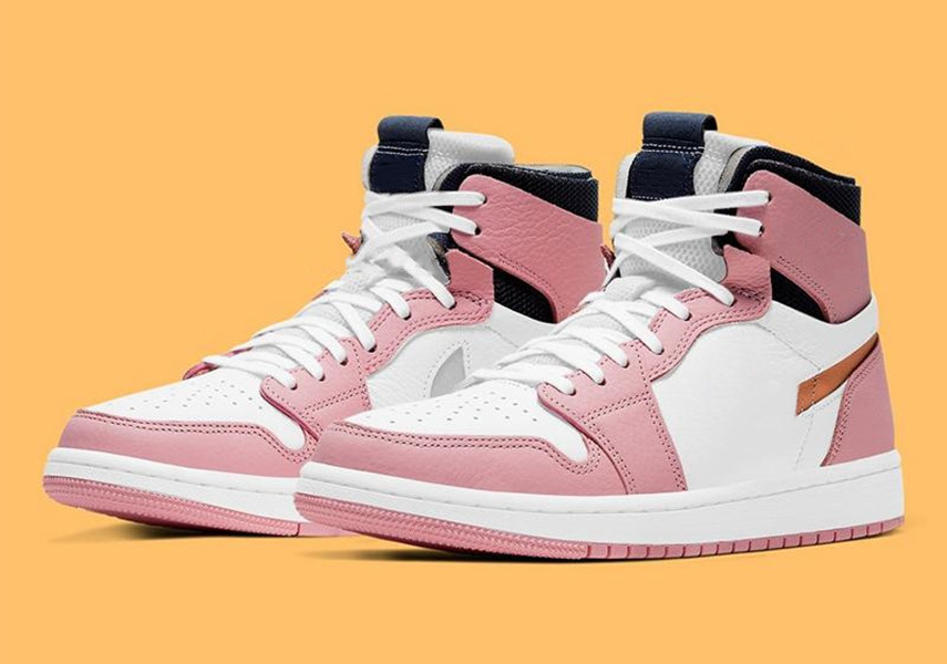 Jumpman 1 High Pink Basketball Shoes Lychee Leather Creates a Deconstructed Yellow Logo on Dress Up!
Jumpman 1 High Pink Basketball Shoes Lychee Leather Creates a Deconstructed Yellow Logo on Dress Up!