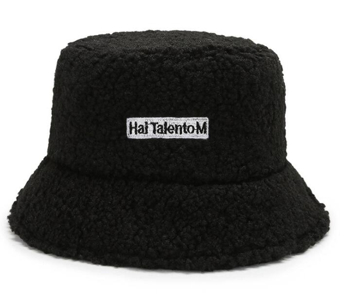 Women's fisherman hat autumn and winter fashion lamb wool leisure Plush basin hat GC