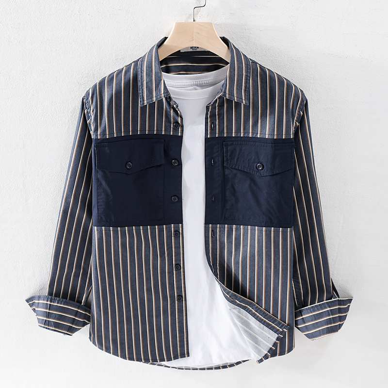 2021 100% Spring Cotton Brand Casual Male Fashion Shirts for Comfortable Men Striped Sh Men's Shirt Chemise Nlge, Blue
2021 100% Spring Cotton Brand Casual Male Fashion Shirts for Comfortable Men Striped Sh Men's Shirt Chemise Nlge, Blue