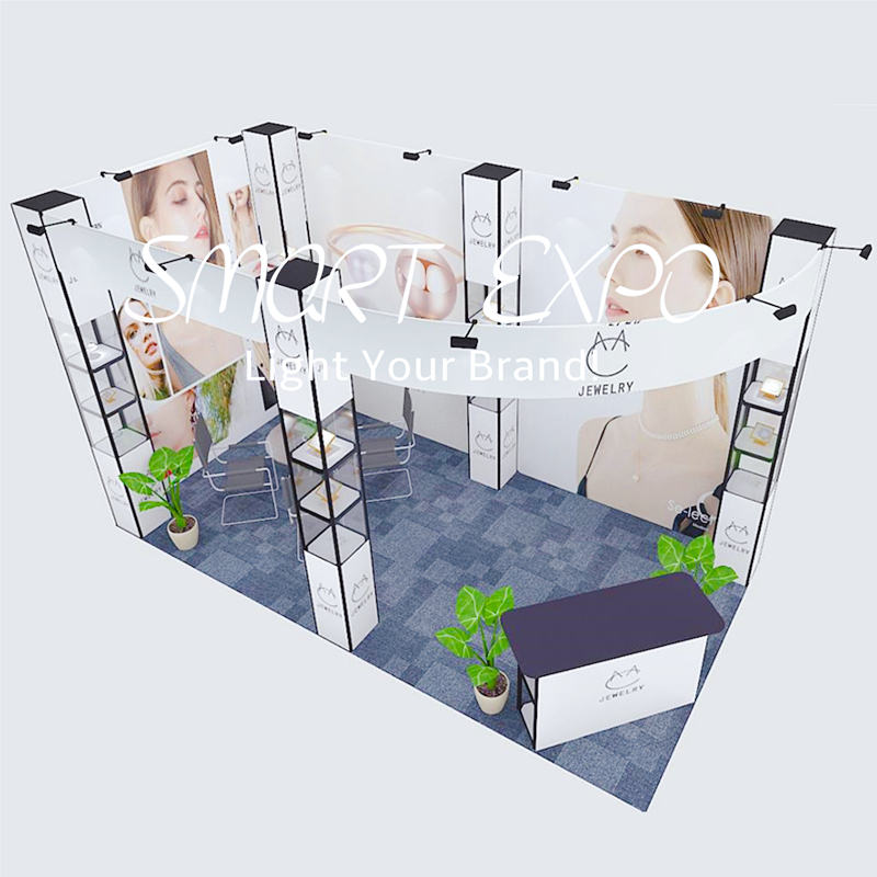 Standard 20ft*10ft Modular Folding Booth Advertising Display Stand with Custom Graphic Printing