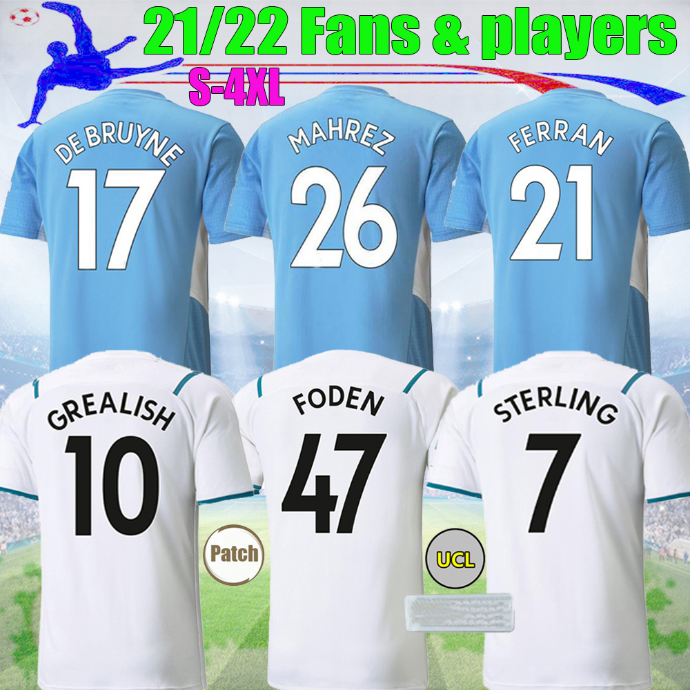 21 22 GREALISH CiTy DE BRUYNE soccer jerseys STERLING 2021 2022 Man Fans & players GESUS BERNARDO MAHREZ RODRIGO FODEN football shirt S-4XL, 21/22 home fans
21 22 GREALISH CiTy DE BRUYNE soccer jerseys STERLING 2021 2022 Man Fans & players GESUS BERNARDO MAHREZ RODRIGO FODEN football shirt S-4XL, 21/22 home fans