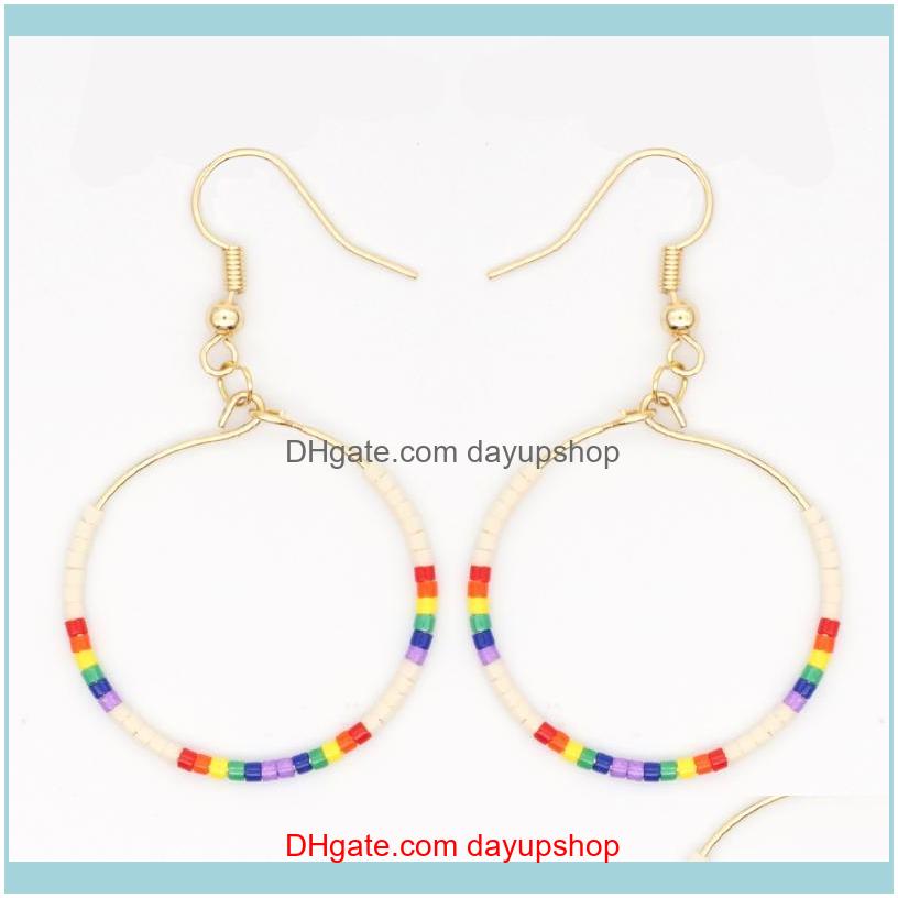 Hie Jewelrygo2Boho Earrings For Women Miyuki Rainbow Ear Ring Bohemian Jewelry Glass Beaded Stainless Steel Hoops Fashion Joyeria Hoop & Dro
Hie Jewelrygo2Boho Earrings For Women Miyuki Rainbow Ear Ring Bohemian Jewelry Glass Beaded Stainless Steel Hoops Fashion Joyeria Hoop & Dro