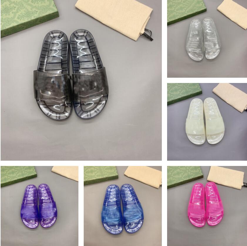 Designer Luxury Women Men Slippers Transparent Jelly Couple Slipper Summer Sexy Sandals Fashion Comfortable Shoes Top Quality With Box Size 35-46, Color 3
Designer Luxury Women Men Slippers Transparent Jelly Couple Slipper Summer Sexy Sandals Fashion Comfortable Shoes Top Quality With Box Size 35-46, Color 3