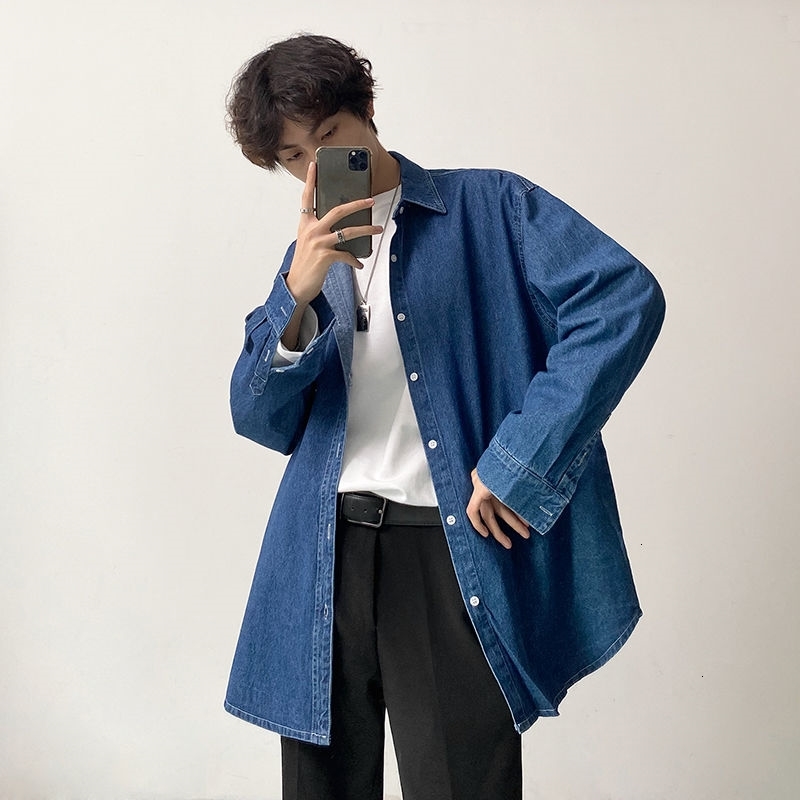 2021 New Blue Men's Fashion Casual Retro Denim Jacket Men Streetwear Spring Autumn Mens Long-sleeved Shirt G991, Navy blue
2021 New Blue Men's Fashion Casual Retro Denim Jacket Men Streetwear Spring Autumn Mens Long-sleeved Shirt G991, Navy blue