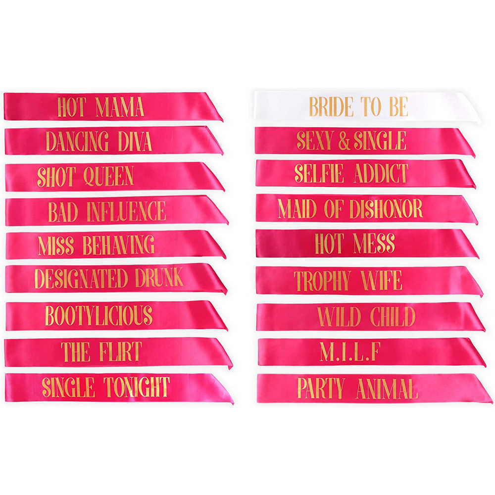 Funny Wedding Party Bride To Be Team Bride Tribe Satin Sash Set Pink Bridal Shower Bachelorette Party Game Decoration Ideas 210610
Funny Wedding Party Bride To Be Team Bride Tribe Satin Sash Set Pink Bridal Shower Bachelorette Party Game Decoration Ideas 210610