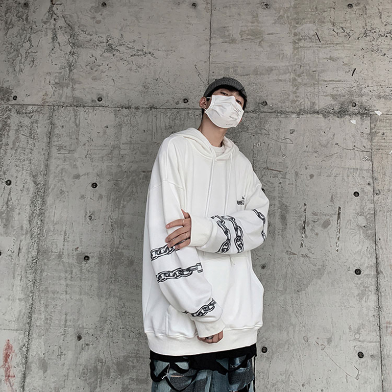 Man Hoodies For Men Hip Hop Hoodie Street Wear Male Hoodi Long Sleeve Sportswear Oversized Black White Cuple Loose Plus 4XL 5XL 201020