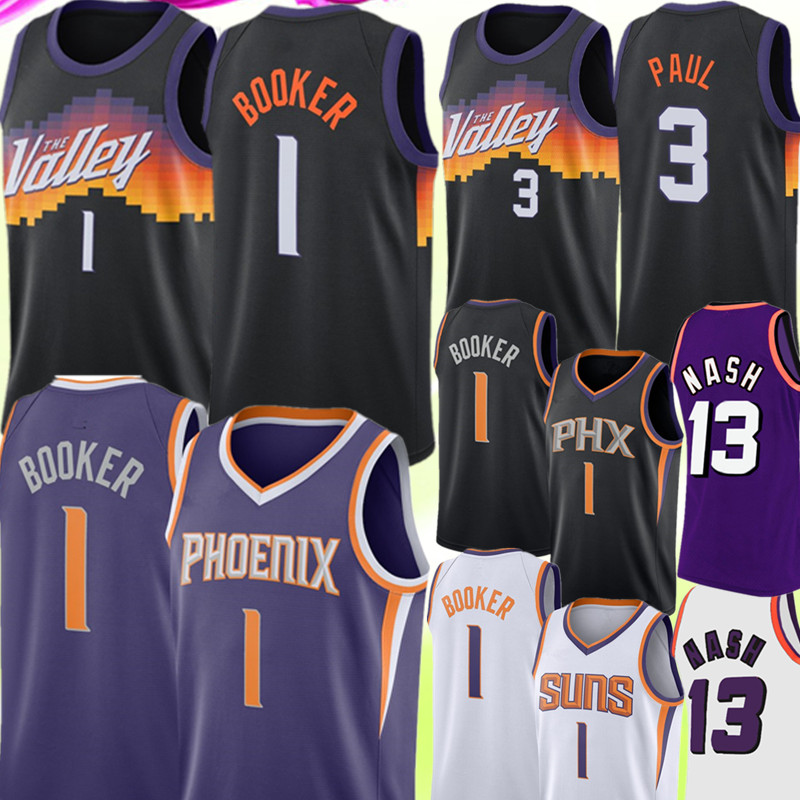 Phoenix Suns Devin 1 Booker Jersey Men's Chris 3 Paul Basketball Jerseys Steve 13 Nash Retro Mesh Jerseys S-XXL Purple White, Black;red
Phoenix Suns Devin 1 Booker Jersey Men's Chris 3 Paul Basketball Jerseys Steve 13 Nash Retro Mesh Jerseys S-XXL Purple White, Black;red