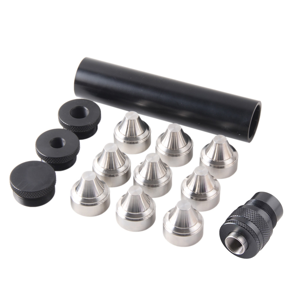 Fuel Filter 7Inch L 1.45 inch OD Aluminum Tube Standard 1.1875x24 thread 9x Stainless Steel Radial Skirted Cups Solvent Trap 9mm Build in Spacer with 1 2X28 booster
Fuel Filter 7Inch L 1.45 inch OD Aluminum Tube Standard 1.1875x24 thread 9x Stainless Steel Radial Skirted Cups Solvent Trap 9mm Build in Spacer with 1 2X28 booster