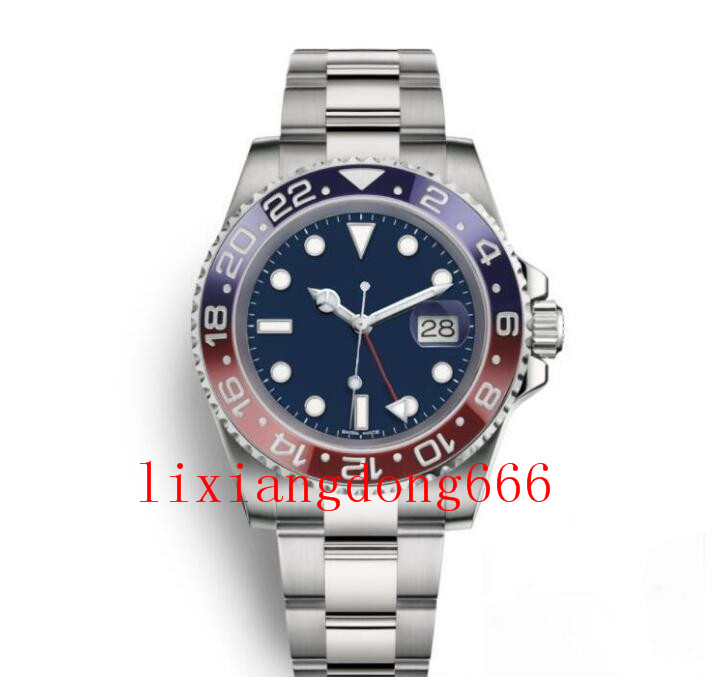 11 style Mens Watch Automatic Mechanical Watches GMT Stainless Steel Blue Red Ceramic Sapphire Glass 40mm Men Wrist, 50m waterproof
11 style Mens Watch Automatic Mechanical Watches GMT Stainless Steel Blue Red Ceramic Sapphire Glass 40mm Men Wrist, 50m waterproof