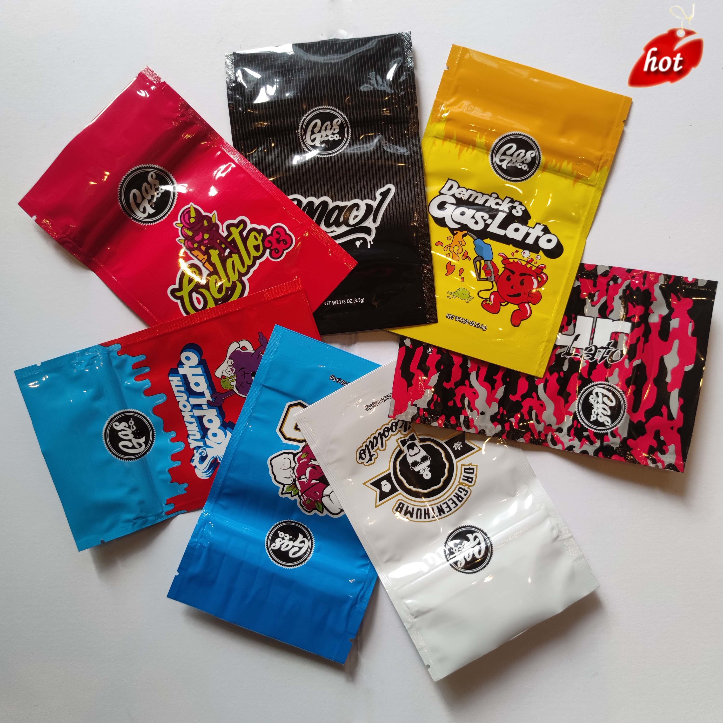 Gasco Zipper Bag Retail Package 7 Types edibles Mylar Bag 3.5g 1/8oz Storage Packaging for California Gas Co childproof Stand Up Pouch Bags NL2L
Gasco Zipper Bag Retail Package 7 Types edibles Mylar Bag 3.5g 1/8oz Storage Packaging for California Gas Co childproof Stand Up Pouch Bags NL2L