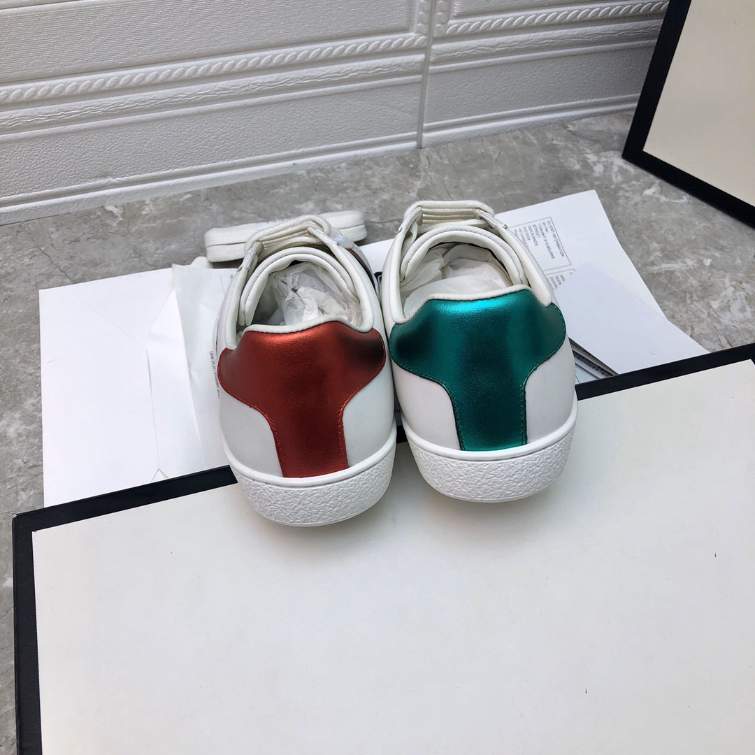 2021 Luxury Designer Shoe Ace Bee High Quality Women's Sneaker Red and Green Stripe Chip-soled Men's Casual Shoe Italian White Leather Sneak, White;red
2021 Luxury Designer Shoe Ace Bee High Quality Women's Sneaker Red and Green Stripe Chip-soled Men's Casual Shoe Italian White Leather Sneak, White;red