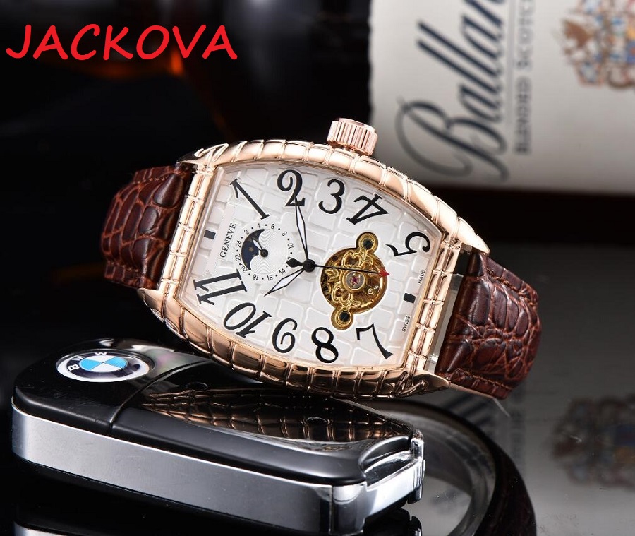 Genuine Leather Top Fashion Mechanical Mens Stainless Steel Case Automatic Movement Watch Sports mens watches Wristwatches, As pic
Genuine Leather Top Fashion Mechanical Mens Stainless Steel Case Automatic Movement Watch Sports mens watches Wristwatches, As pic