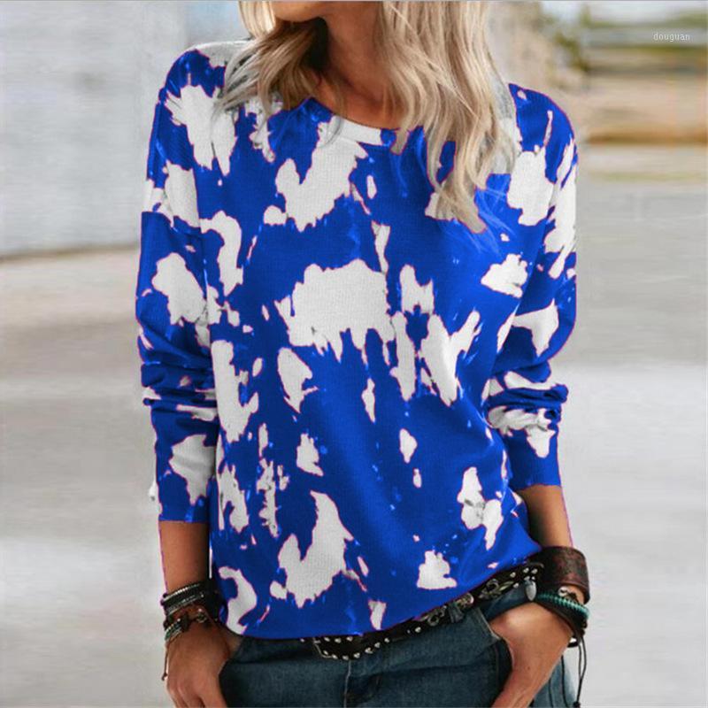 Women' T-Shirt 2021 Autumn And Winter Fashion Tie-dye Print Round Neck Long Sleeve Casual Loose Plus Size Top, Purple
Women' T-Shirt 2021 Autumn And Winter Fashion Tie-dye Print Round Neck Long Sleeve Casual Loose Plus Size Top, Purple