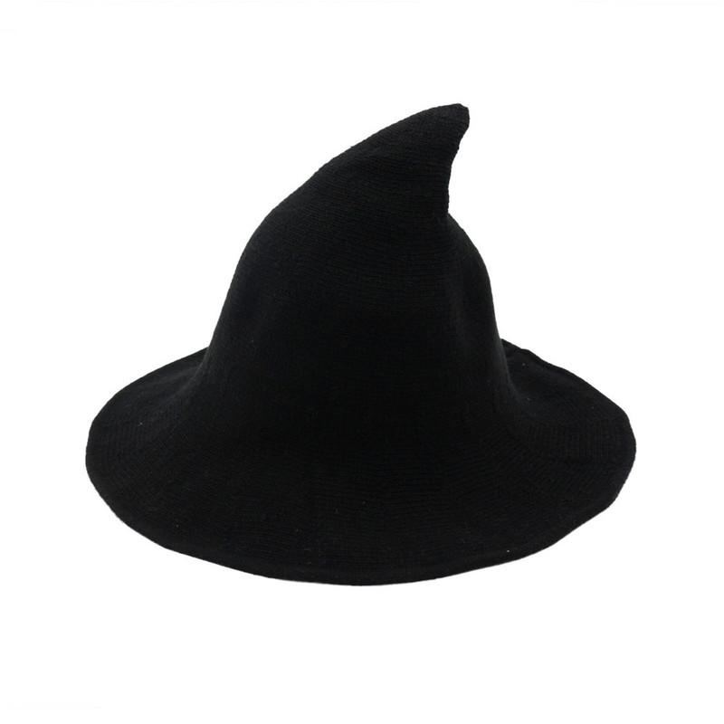 Wide Brim Hats Halloween Witch Hat Men And Women Wool Knitted Party Winter Fedora Felt Fedoras Top Caps Wholesale, Black 
Wide Brim Hats Halloween Witch Hat Men And Women Wool Knitted Party Winter Fedora Felt Fedoras Top Caps Wholesale, Black