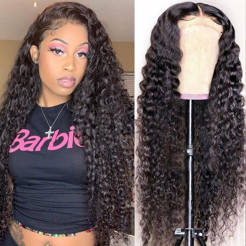 Deep Wave Human Hair 13x4 Lace Front Wigs Malaysian Remy Human Hair Pre Plucked Curly Wigs With Baby, As pic
Deep Wave Human Hair 13x4 Lace Front Wigs Malaysian Remy Human Hair Pre Plucked Curly Wigs With Baby, As pic
