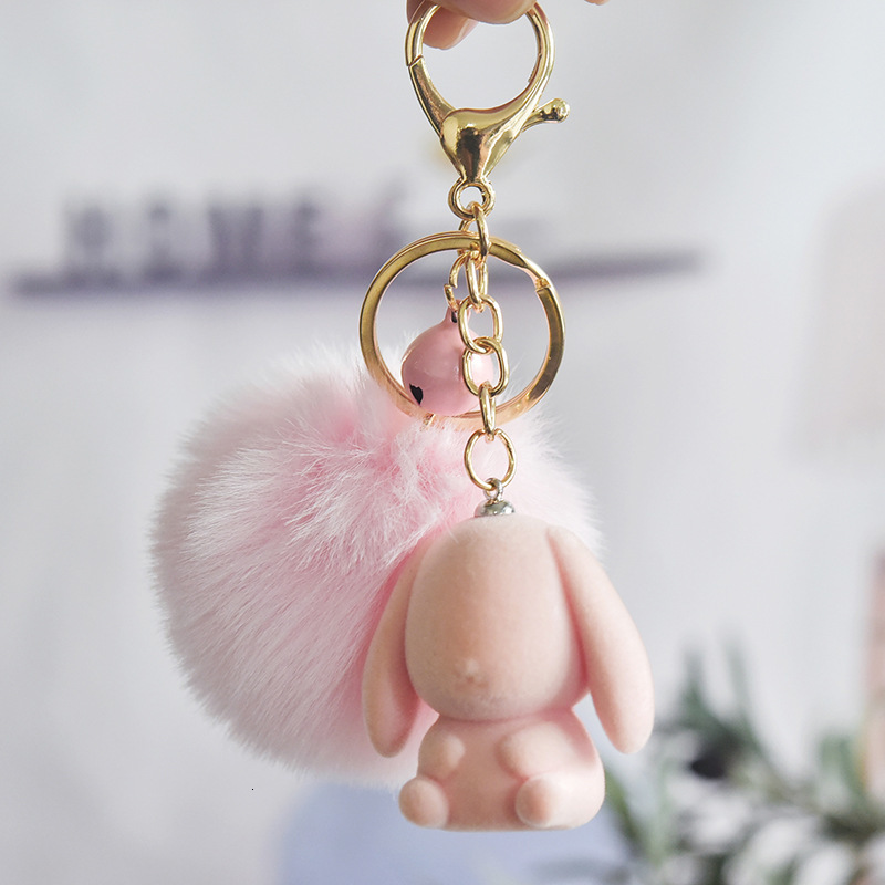 key chain style for autumn and winter cool flocking cute rabbit mouse pom-pom ring your favorite animal, Silver
key chain style for autumn and winter cool flocking cute rabbit mouse pom-pom ring your favorite animal, Silver