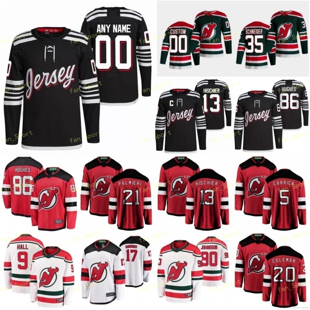 2021-22 Alternate Black New Jersey Devils Reverse Retro 63 Jesper Bratt 55 Mason Geertsen 33 Ryan Graves 7 Dougie Hamilton 13 Nico Hischier, Black;red
2021-22 Alternate Black New Jersey Devils Reverse Retro 63 Jesper Bratt 55 Mason Geertsen 33 Ryan Graves 7 Dougie Hamilton 13 Nico Hischier, Black;red