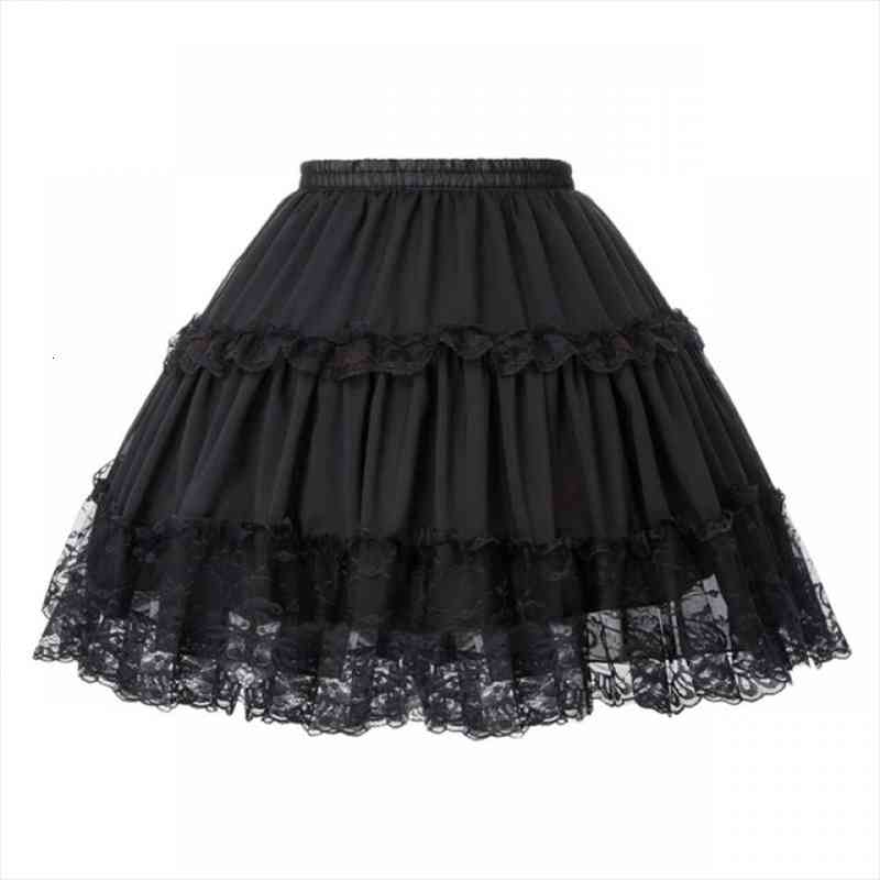 Womens Lolita Skirts Y2k Petticoat Evening Party Gothic Underskirt Vintage Elastic Waist 2 Loop Ruffles Crinoline Mini Skirt, Black
Womens Lolita Skirts Y2k Petticoat Evening Party Gothic Underskirt Vintage Elastic Waist 2 Loop Ruffles Crinoline Mini Skirt, Black