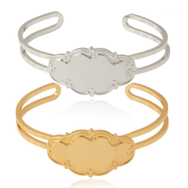 Cuff Bracelets & Bangles For Women Lucky Clouds Gold Color Bangle Fashion Jewelry Gift Wholesale H5211L