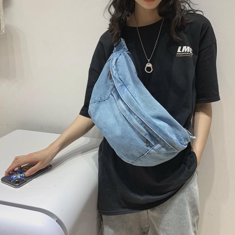 Waist Bags 2021 Large Capacity Messenger Bag Bolsos Para Mujer Hip Hop Belt Unisex Crossbody Shoulder Girls Denim For Women, Sky blue
Waist Bags 2021 Large Capacity Messenger Bag Bolsos Para Mujer Hip Hop Belt Unisex Crossbody Shoulder Girls Denim For Women, Sky blue