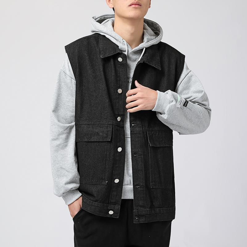 Men's Jackets 2021 Jacket Spring/Autumn Denim Vest Personality Trend Retro Solid Color Big Pocket Sleeveless, Blue
Men's Jackets 2021 Jacket Spring/Autumn Denim Vest Personality Trend Retro Solid Color Big Pocket Sleeveless, Blue
