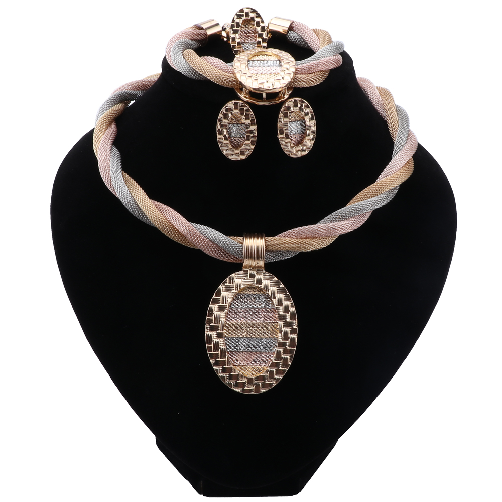 African Jewelry Gold Color Necklace Earrings Dubai Jewelry Sets for Women Wedding Bridal Bracelet Ring Pendant Jewellry
African Jewelry Gold Color Necklace Earrings Dubai Jewelry Sets for Women Wedding Bridal Bracelet Ring Pendant Jewellry