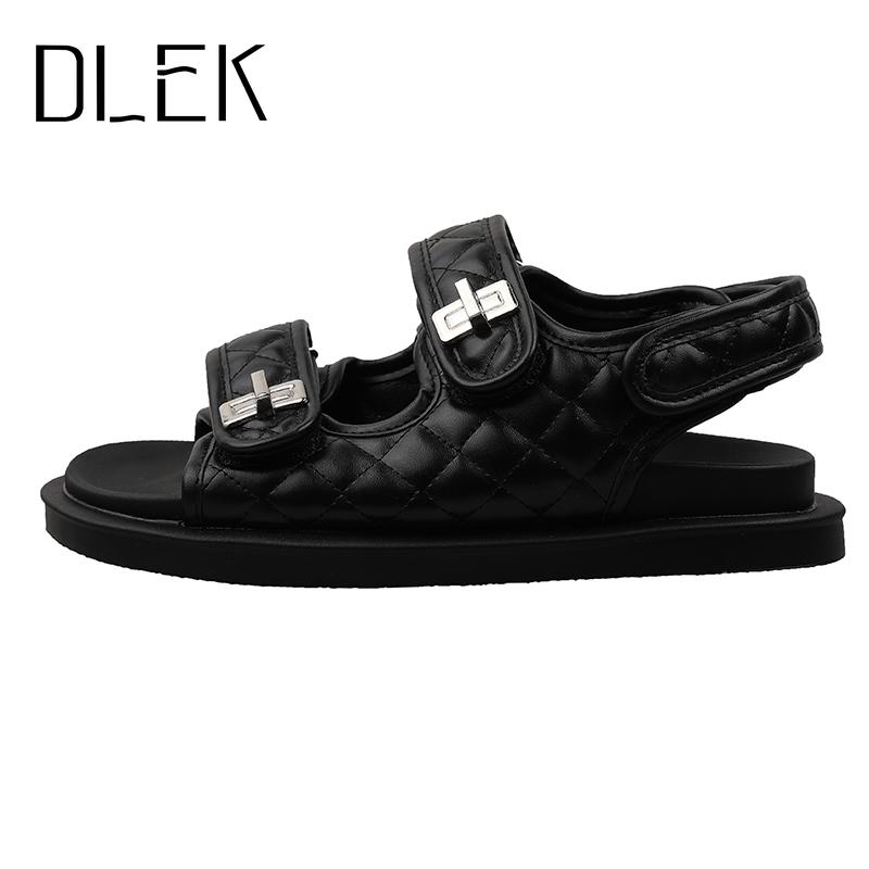 Sandals DLEK Woman Platforn Metal Decoration Open Toe Casual Summer Ladies Comfortable Non-slip Hook And Loop Handmade Shoes, Black
Sandals DLEK Woman Platforn Metal Decoration Open Toe Casual Summer Ladies Comfortable Non-slip Hook And Loop Handmade Shoes, Black