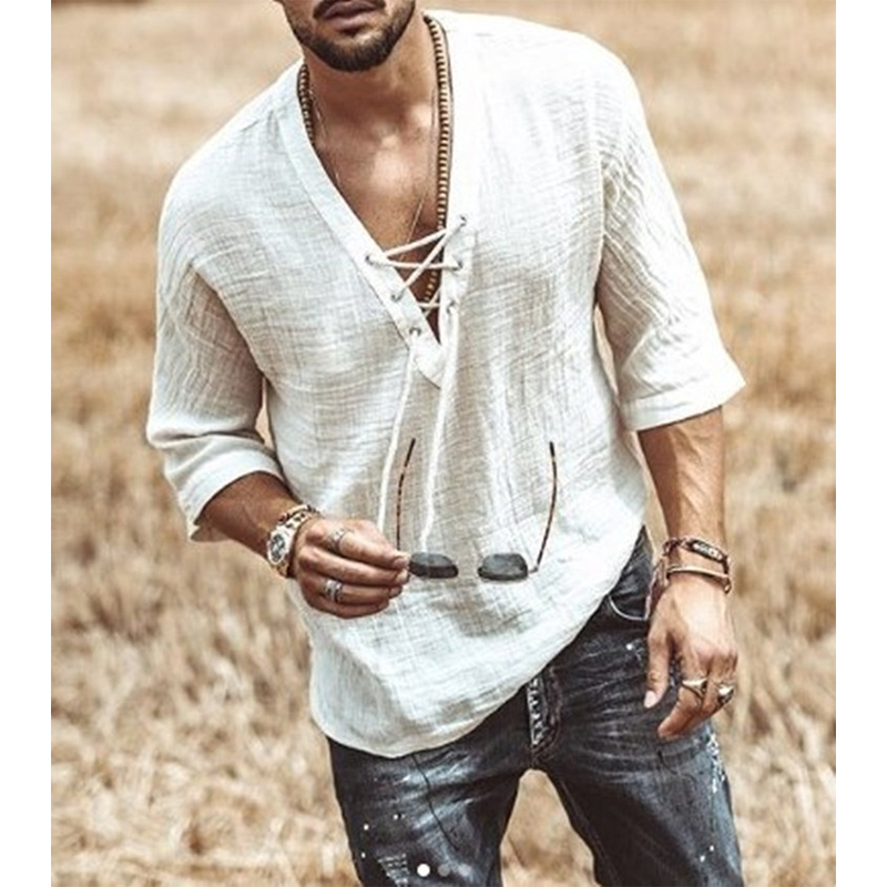 Pure color cotton and linen mens hip-hop T-shirt high-quality comfortable and breathable fashion street daily travel home party, White;black
Pure color cotton and linen mens hip-hop T-shirt high-quality comfortable and breathable fashion street daily travel home party, White;black