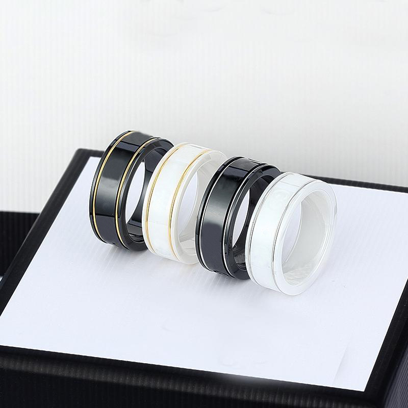 Ceramic Band Rings Black White for Women Men jewelry Gold Silver Ring 4 Colors
Ceramic Band Rings Black White for Women Men jewelry Gold Silver Ring 4 Colors