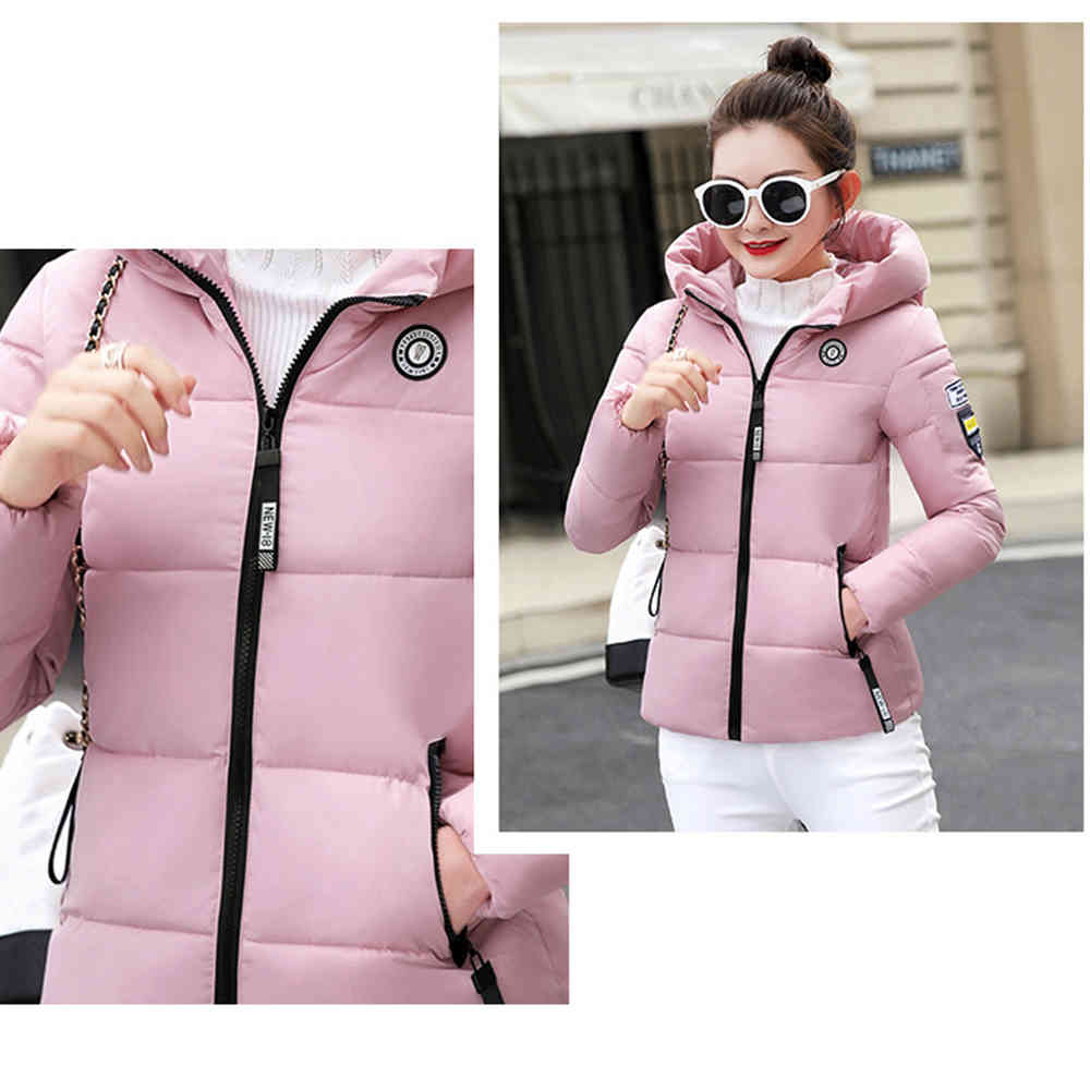 Winter Parkas Women Plus Size 5XL Coat Jacket Hooded Thick Warm Short Outerwear Female Slim Cotton Padded Basic Tops 210428