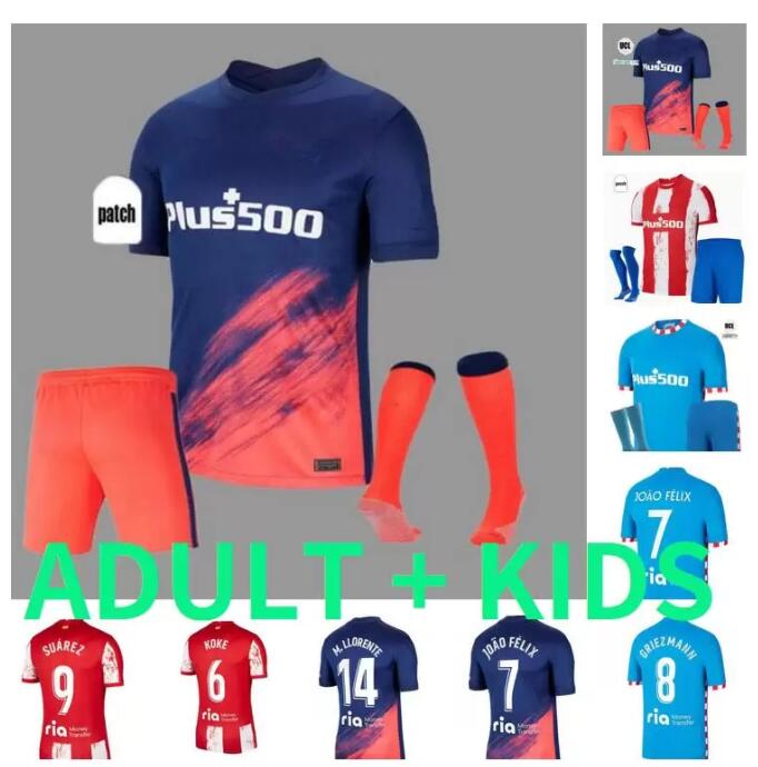 adult kits 21/22 Atletico Madrid Soccer Jerseys GRIEZMANN JOAO FELIX SUAREZ KOKE M. Llorente 2021 2022 Champion hombres Niños camisetas de fútbol Men kids fooball shirt, 1998 home
adult kits 21/22 Atletico Madrid Soccer Jerseys GRIEZMANN JOAO FELIX SUAREZ KOKE M. Llorente 2021 2022 Champion hombres Niños camisetas de fútbol Men kids fooball shirt, 1998 home