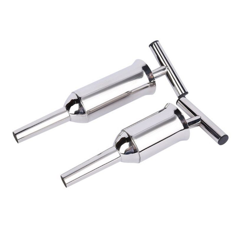 Stainless Steel Worst Maker Homemade Meat Stuffer Spuit Filler Handheld