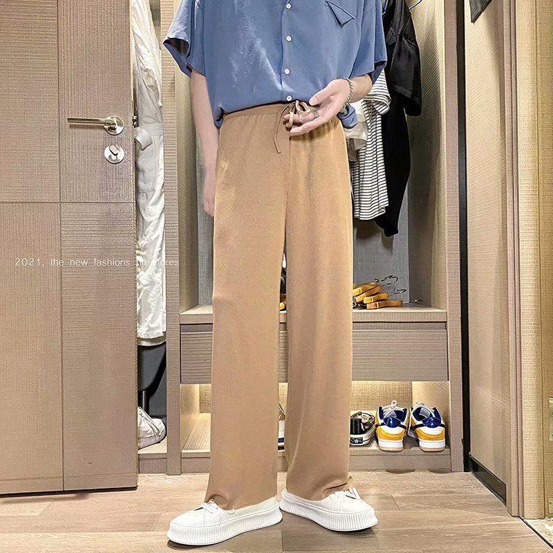 Summer Thin Casual Pants Men's Fashion Gray Black Khaki Wide-leg Men Korean Loose Straight Ice Silk Mens Trousers
Summer Thin Casual Pants Men's Fashion Gray Black Khaki Wide-leg Men Korean Loose Straight Ice Silk Mens Trousers