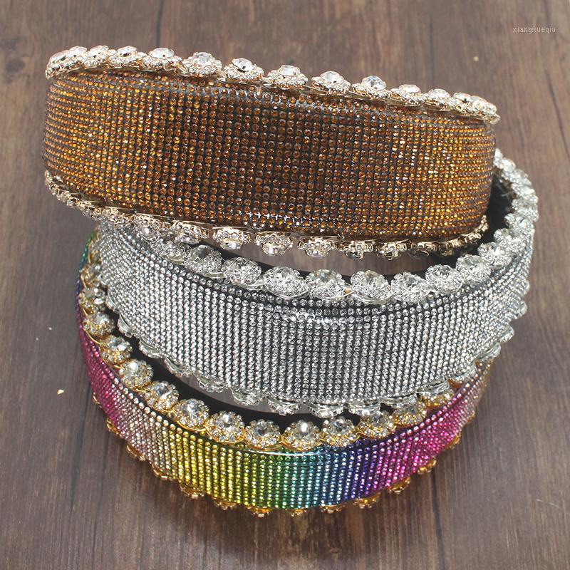Colorful Crystals Sponge Rhinestone Headband European And American Women Baroque Wide-Brimmed Hair Clips & Barrettes, Golden;silver
Colorful Crystals Sponge Rhinestone Headband European And American Women Baroque Wide-Brimmed Hair Clips & Barrettes, Golden;silver