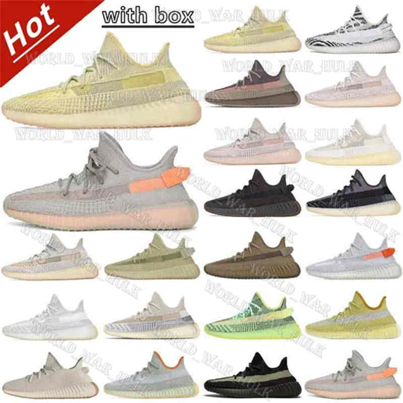 Kanye West V2 Ash Stone Black Gray Men Women Zebra Desert Sage Fashion Sneakers…