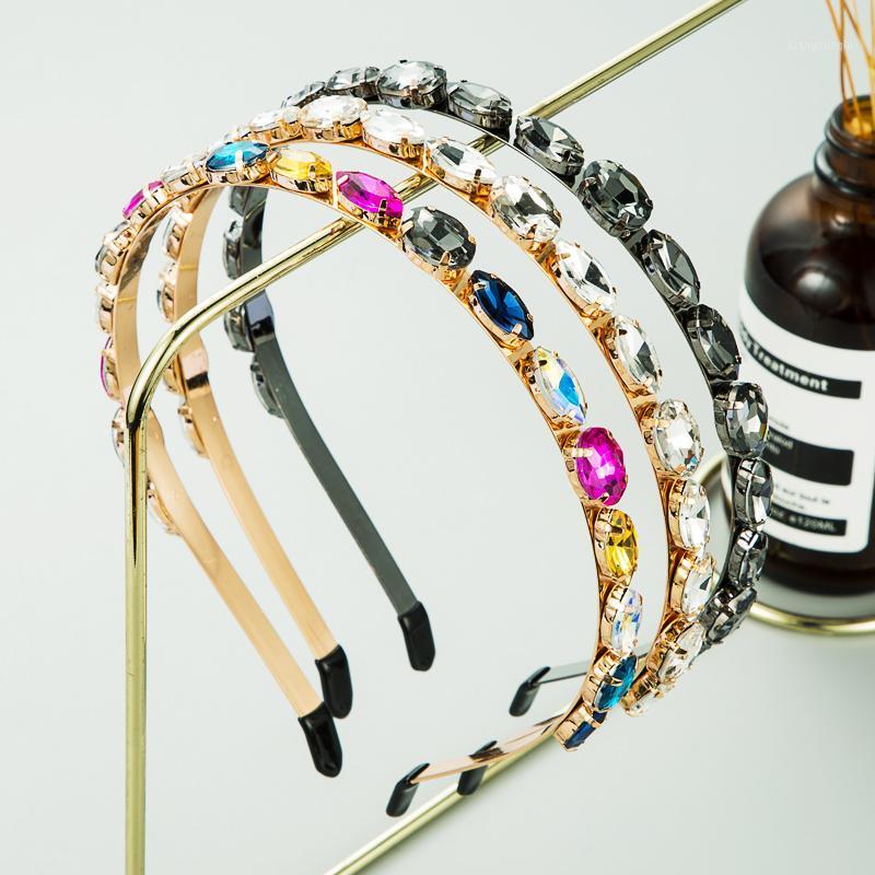 Hair Clips & Barrettes Exquisite Korean Colorful Crystal Metal Headband Women's Geometric Ellipse Rhine Stone Band Party Accessories, Golden;silver
Hair Clips & Barrettes Exquisite Korean Colorful Crystal Metal Headband Women's Geometric Ellipse Rhine Stone Band Party Accessories, Golden;silver