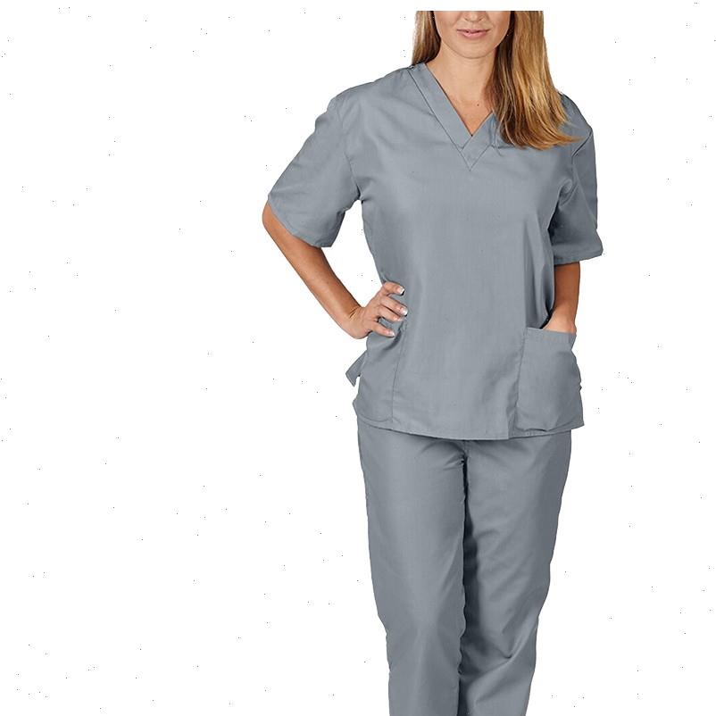 men womens tracksuits women short sleeve v neck pants nursing working uniform set suit nurse, Gray
men womens tracksuits women short sleeve v neck pants nursing working uniform set suit nurse, Gray