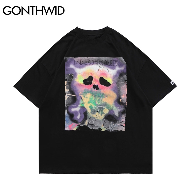 Oversize Tees Shirts Streetwear Graffiti Skull Punk Rock Gothic Distressed Tshirts Hip Hop Harajuku Short Sleeve Tops 210602, Black
Oversize Tees Shirts Streetwear Graffiti Skull Punk Rock Gothic Distressed Tshirts Hip Hop Harajuku Short Sleeve Tops 210602, Black
