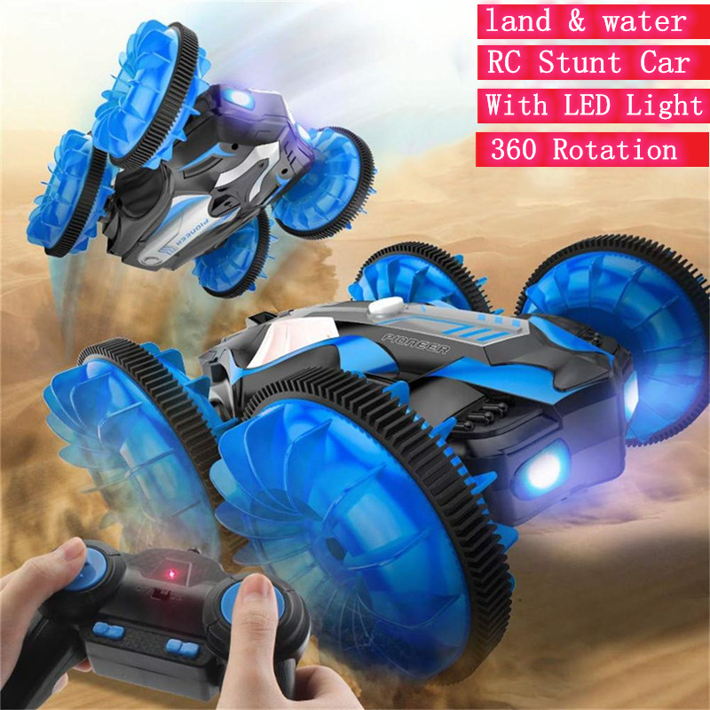 Water and Land 2 IN 1 RC Amphibious Car 360 degree Rotation Remote Control RC Stunt Car With LED Night Light RC drift Car gifts
Water and Land 2 IN 1 RC Amphibious Car 360 degree Rotation Remote Control RC Stunt Car With LED Night Light RC drift Car gifts