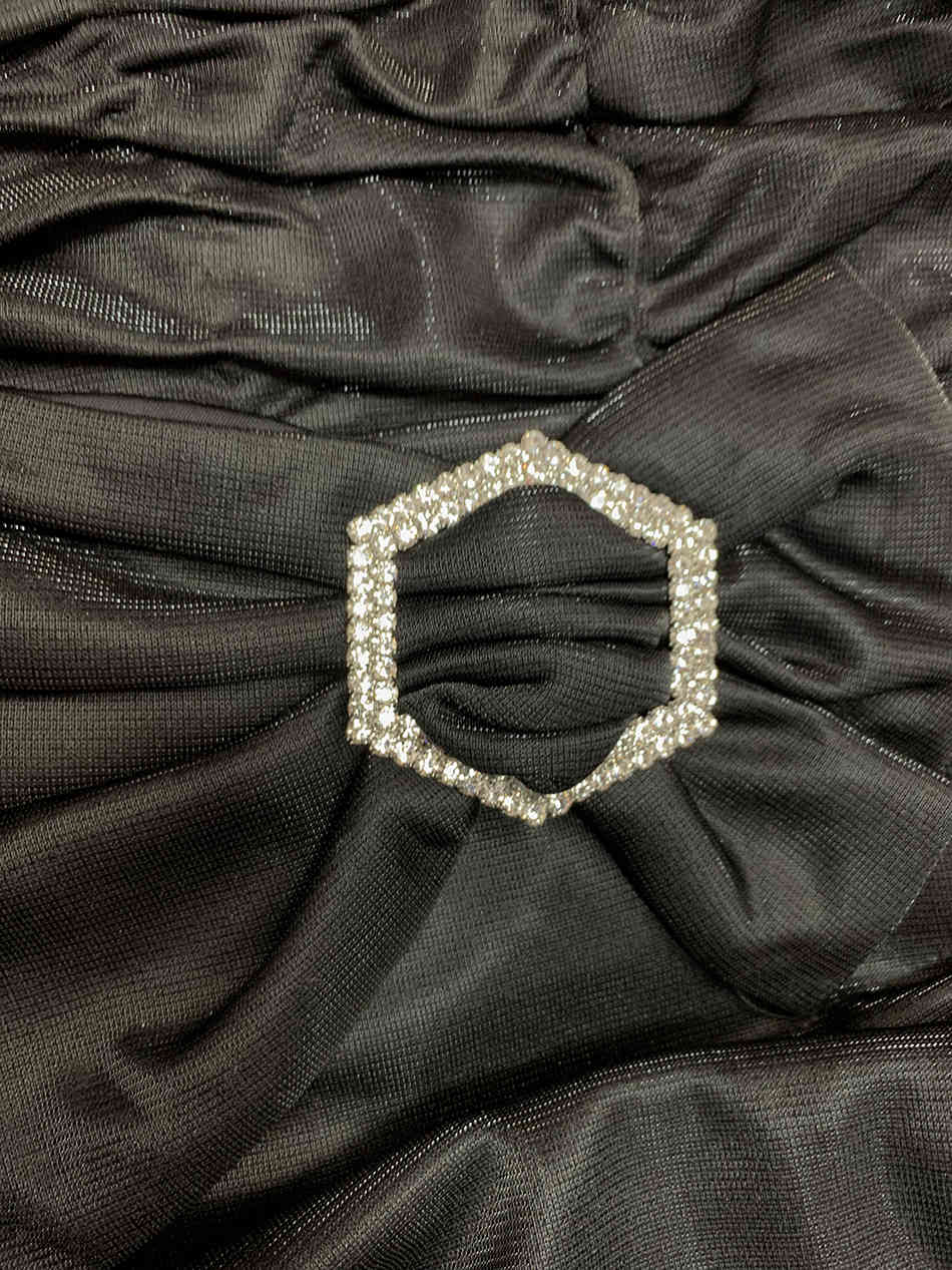 Free Summer Sexy Wrapped Chest Halter Dress Women's Diamond Button Sleeveless Bodycon Draping Club Party Vestidos 210524