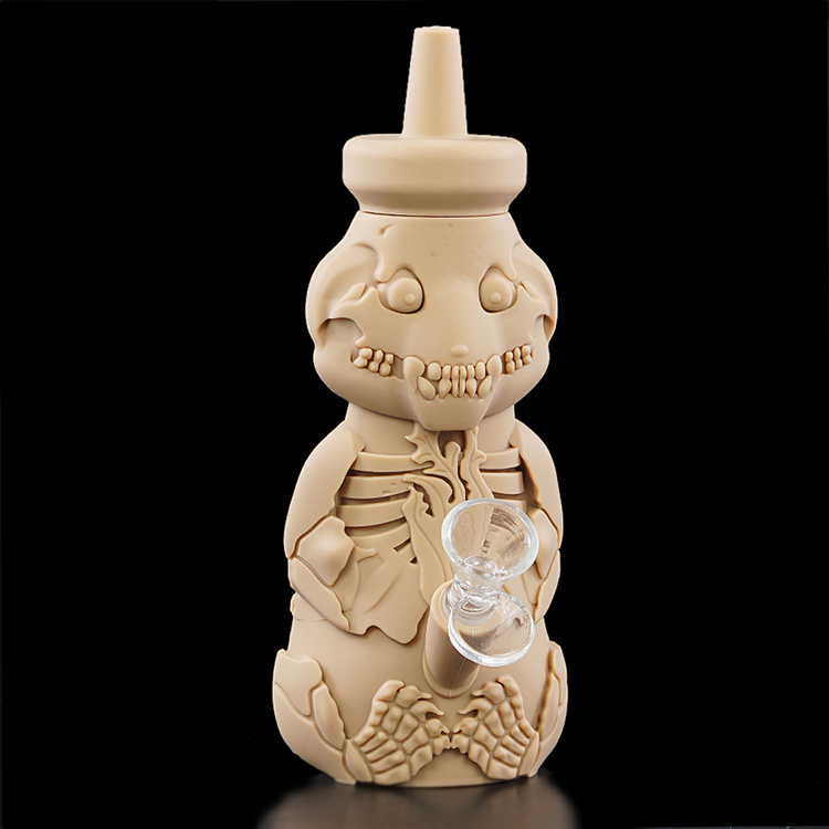Hookahs silicone hookah skull bear shape water bong small mixed color silicones bongs with glass bowl 
Hookahs silicone hookah skull bear shape water bong small mixed color silicones bongs with glass bowl