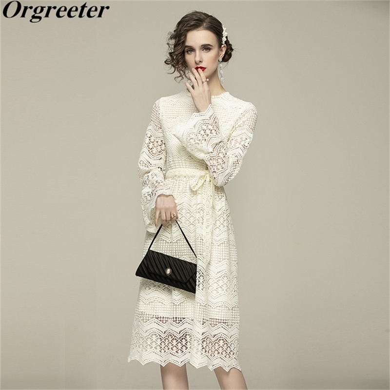 Water-soluble Lace Trumpet sleeves Dress Spring Elegant Office lady O-neck Hollow out Knee-length 210602, Beige
Water-soluble Lace Trumpet sleeves Dress Spring Elegant Office lady O-neck Hollow out Knee-length 210602, Beige