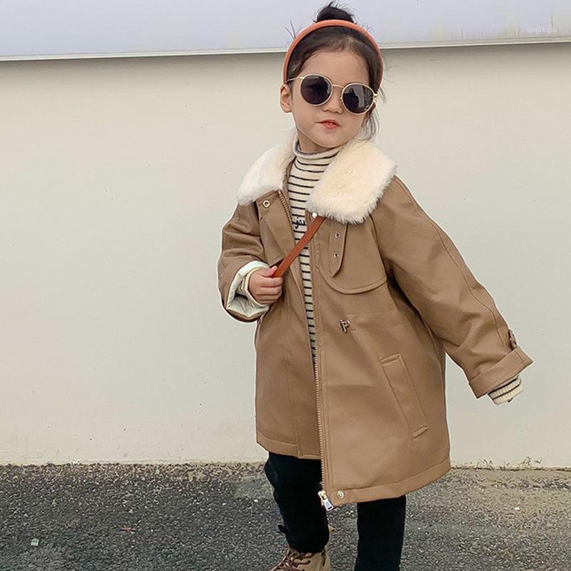Coat Thick Girls 2022 Winter Pu Leather Jackets Velvet Warm Fashion Trench Coats Padded Children Windbreaker Overcoat, Blue;gray
Coat Thick Girls 2022 Winter Pu Leather Jackets Velvet Warm Fashion Trench Coats Padded Children Windbreaker Overcoat, Blue;gray