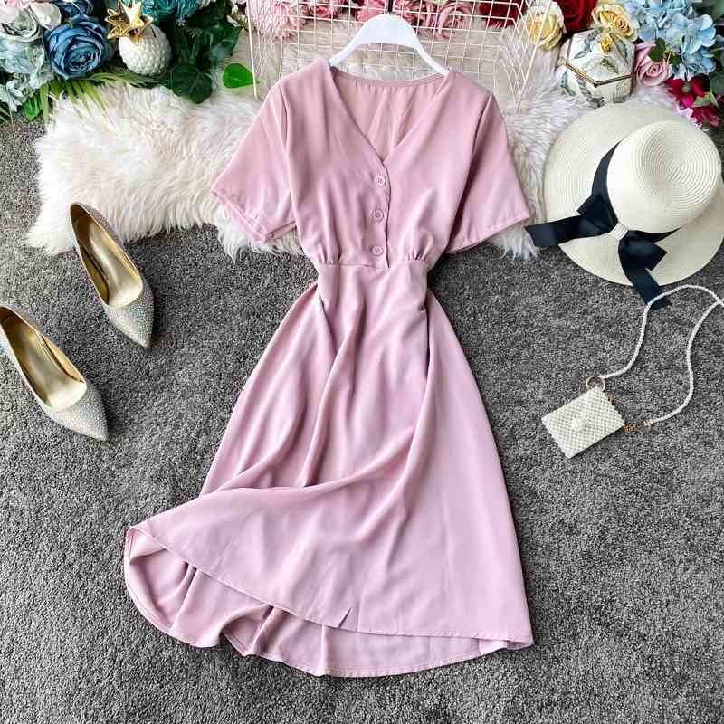 Women Casual Dress Vestidos Mujer Summer Short Sleeve Sexy V-neck Bodycon Dresses Ladies Chiffon Long Robes 210602
Women Casual Dress Vestidos Mujer Summer Short Sleeve Sexy V-neck Bodycon Dresses Ladies Chiffon Long Robes 210602