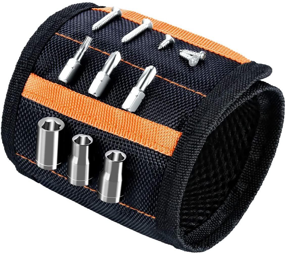 Embrayage à broche magnétique, outil magnétique, gadget magnétique, bracelet, porte-outil de poignet pour perceuses de fixation de boulons