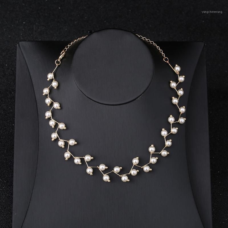 Chains Ladies Fashion Charm Pearl Necklace Clavicle Chain Female Beautiful Korean Bride Headdress Hand-Customized
Chains Ladies Fashion Charm Pearl Necklace Clavicle Chain Female Beautiful Korean Bride Headdress Hand-Customized